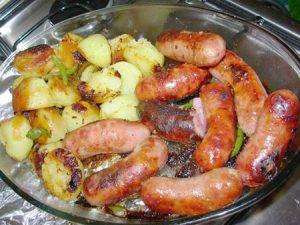 Linguiça De Forno com Batatas