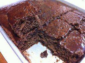 Receita de Bolo de Chocolate bem Molhadinho