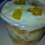 Bolo de pote de baunilha com recheio