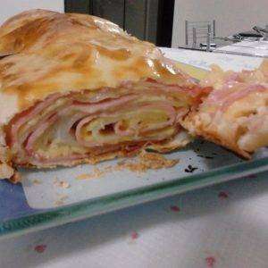 Receita de Rocambole de Massa de Pastel