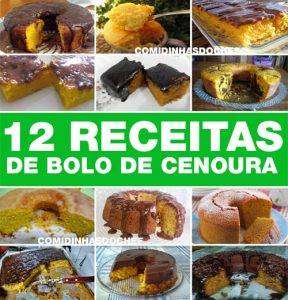 12 Receitas de Bolo De Cenoura de Liquidificador