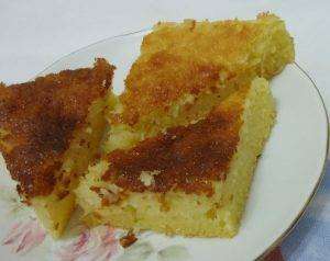 Bolo Cremoso de Milho com Coco