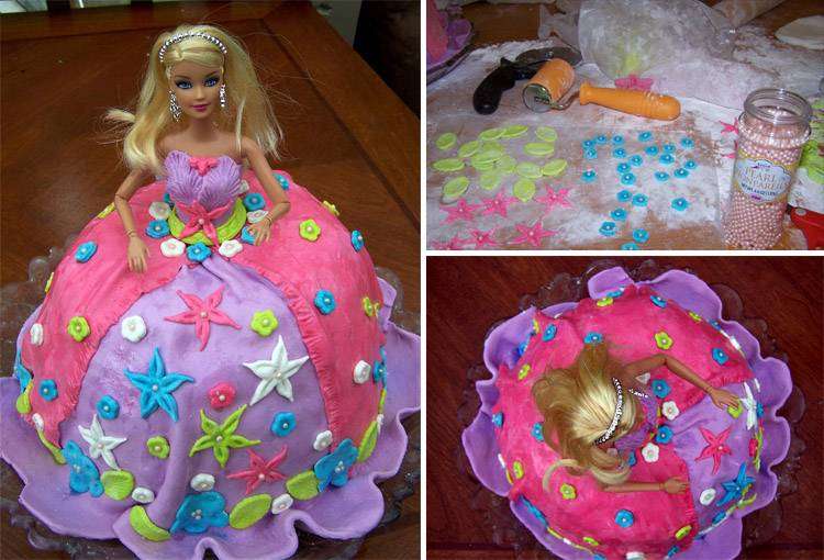 Bolo Barbie Princesa da Ilha 2, Osbolosdasmanas