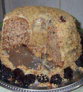 Bolo de Nozes de Natal Recheado