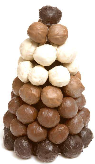 Receita de Árvore de Natal de Chocolate com Trufas - Comidinhas do Chef