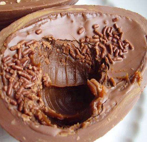 Recheio Simples de Chocolate Para Ovo de Páscoa