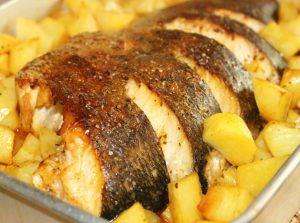 Corvina Assada no Forno