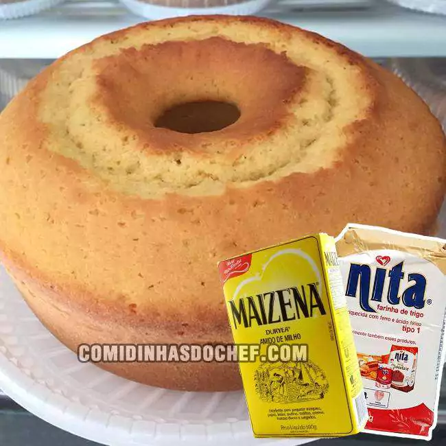 Bolo de Trigo com Maizena - Comidinhas do Chef