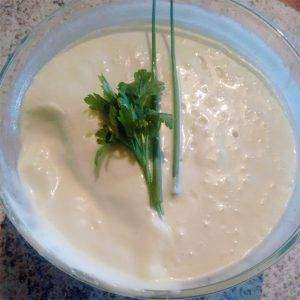 Molho de Alho com Creme de Leite