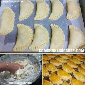 Massa de Pastel Assado com Creme de Leite