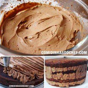 Mousse de Chocolate para Recheio de Bolo