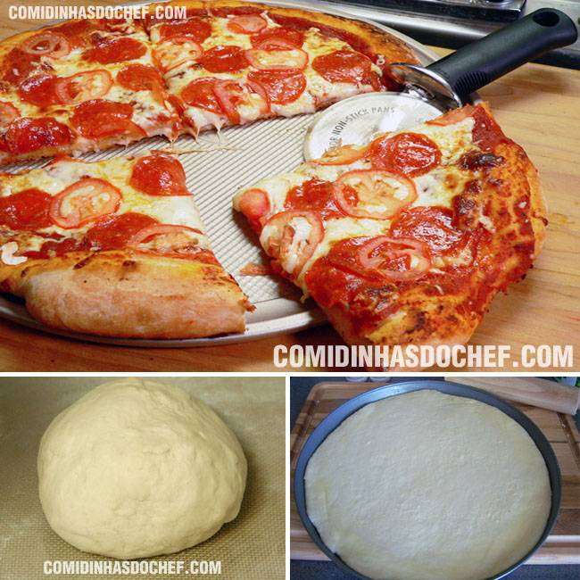 Super Pizza Pan massa receita americana