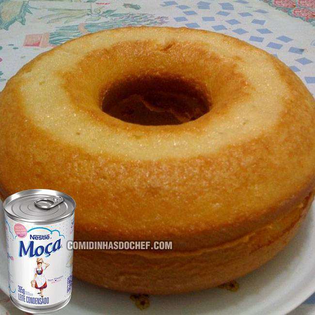 Bolo de Leite ou Bolo Mole - Comidinhas do Chef