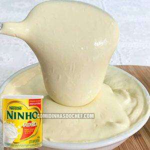 Mousse de Leite Ninho para Recheio de Bolo