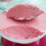 Mousse de Morango com Gelatina