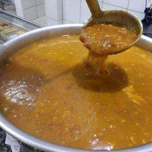Sopa de Mandioca com Carne Moída