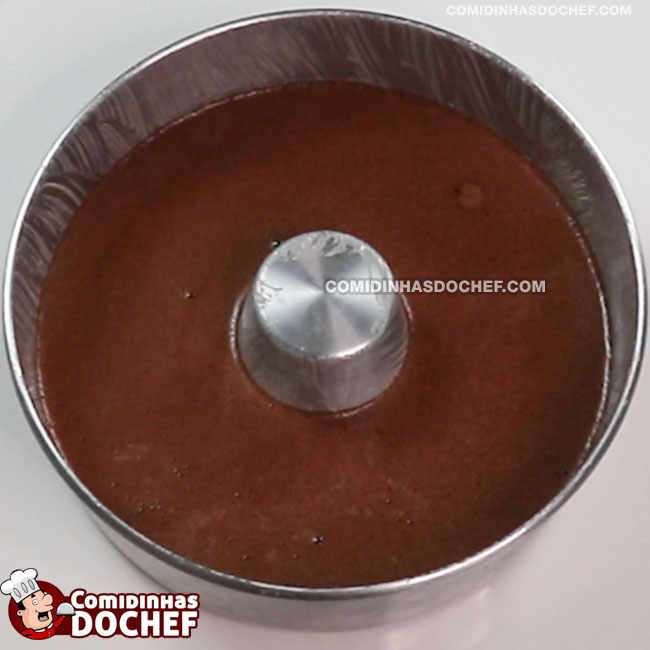 Pudim de Chocolate de Liquidificador - Passo 6