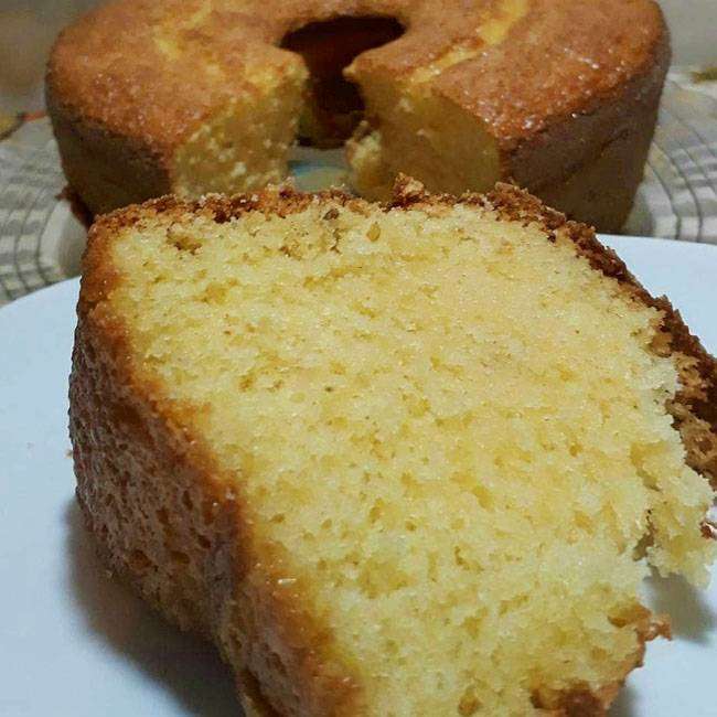 Receita de bolo de fubá integral - Mamãe Plugada