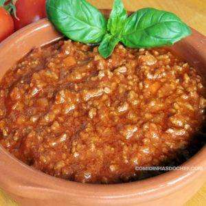 Molho de Carne Moída para Macarrão