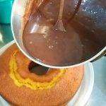 Calda de Chocolate para Bolo de Laranja