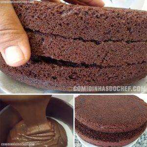 Pão de Ló de Chocolate Simples