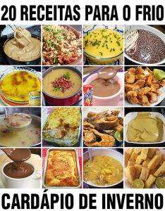 20 Receitas Para o Frio