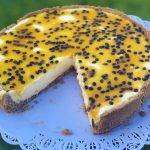 Torta de Maracujá com Biscoito