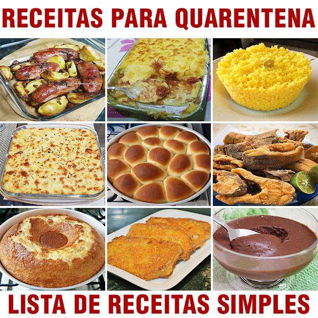 35 Receitas Para Fazer na Quarentena (Lista de Receita)