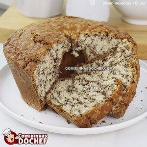 Bolo Com Granulado de Chocolate