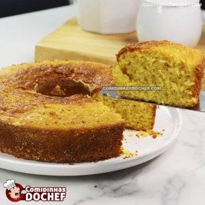 Bolo de Milho Batido no Liquidificador