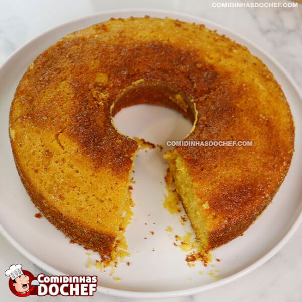 Bolo de Milho Sem Leite - Comidinhas do Chef