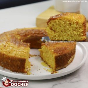 Bolo de Milho com Milharina de Liquidificador