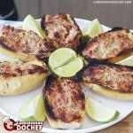 Pão com Linguiça na Churrasqueira