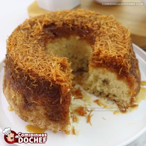 Bolo de Cocada Queimada