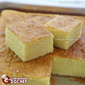 Bolo de Fubá Fofo