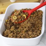 Recheio de Carne Moída com Azeitona