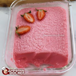 Sobremesa Gelada de Morango