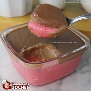 Sobremesa de Morango com Ganache