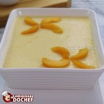 Sobremesa de Pêssego com Creme de Leite