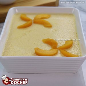 Sobremesa de Pêssego com Creme de Leite