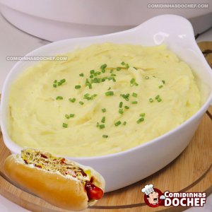 Purê de Batata para Cachorro Quente