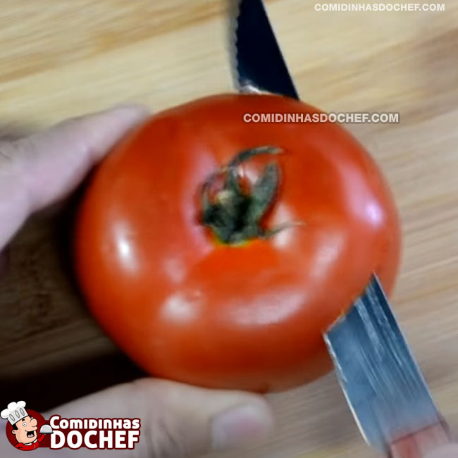 Tomate Recheado no Forno - Passo 1