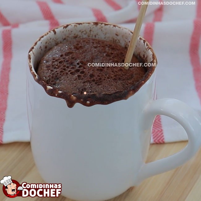 Bolo de Caneca de Chocolate de Micro-Ondas - Passo 4