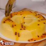 Pudim de Maracujá com Creme de Leite