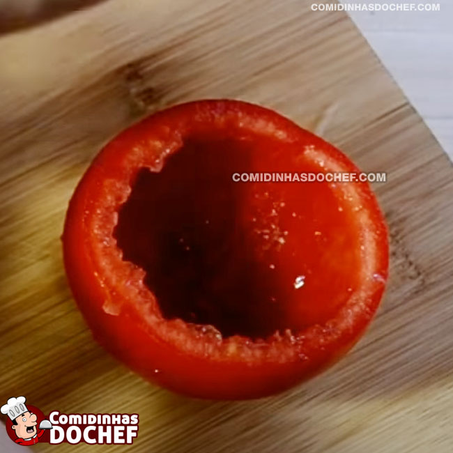 Tomate Recheado - Passo 2