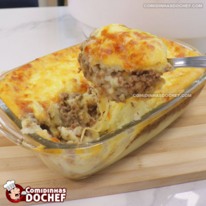 Escondidinho de Carne Moída com Queijo Mussarela