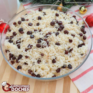 Arroz com Passas para o Natal