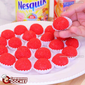 Brigadeiro de Morango com Nesquik