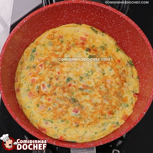 Omelete com Queijo - Passo 7