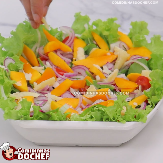 Salada Tropical Simples - Passo 3